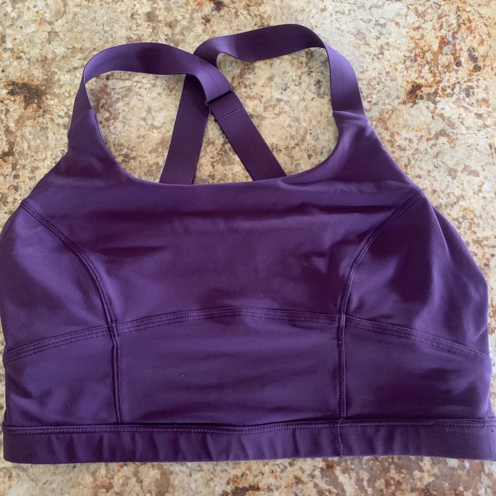 Purple Strappy Lululemon bra